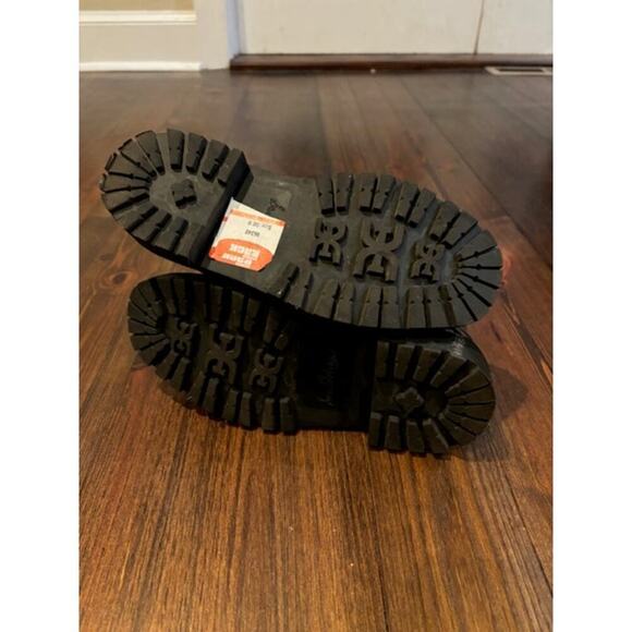 Sam Edelman Girls Boot Size 4 Chelsea Lagoona Glitter Black Lug Heel New - Picture 6 of 9